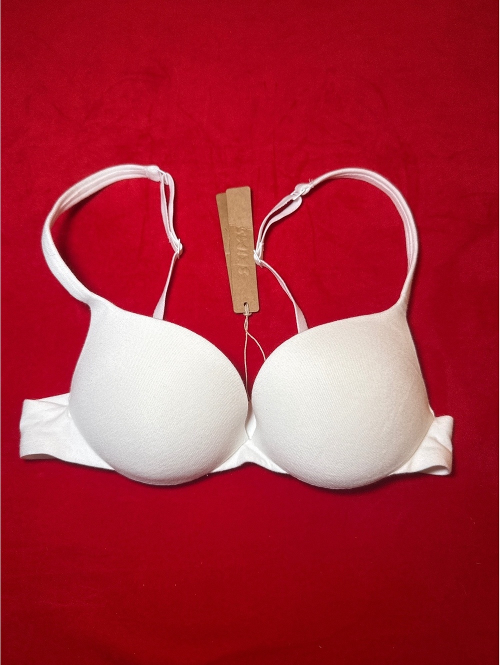 Skims Everyday Cotton Ultimate Bra Color Snow Size 30A